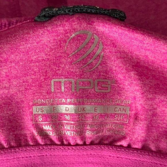 MPG Pink and Grey Athletic Thick Strap Racerback Workout Tank Top Women's Size S - Picture 4 of 7